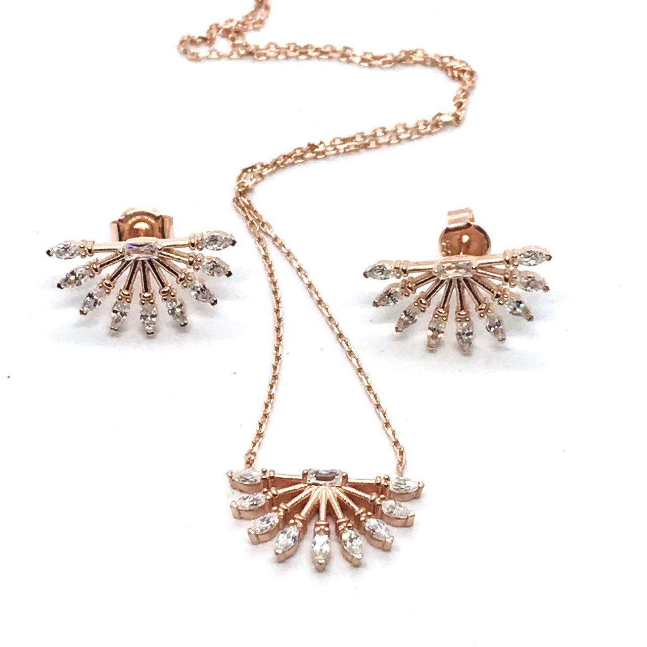 925 Ayar Gümüş Zen İkili Mini Set - Takım