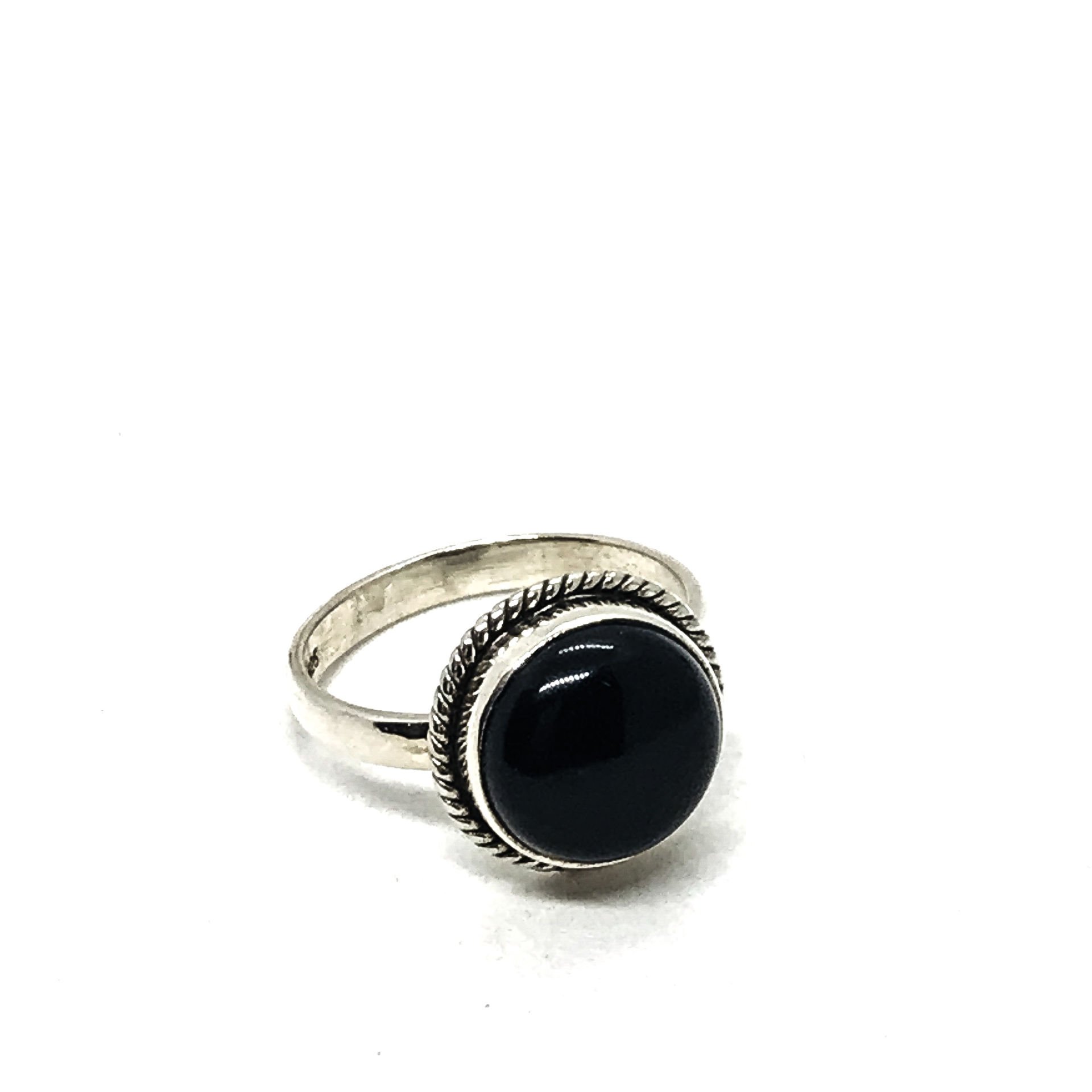 925 Ayar Gümüş Black Onnx Taşlı Yüzük