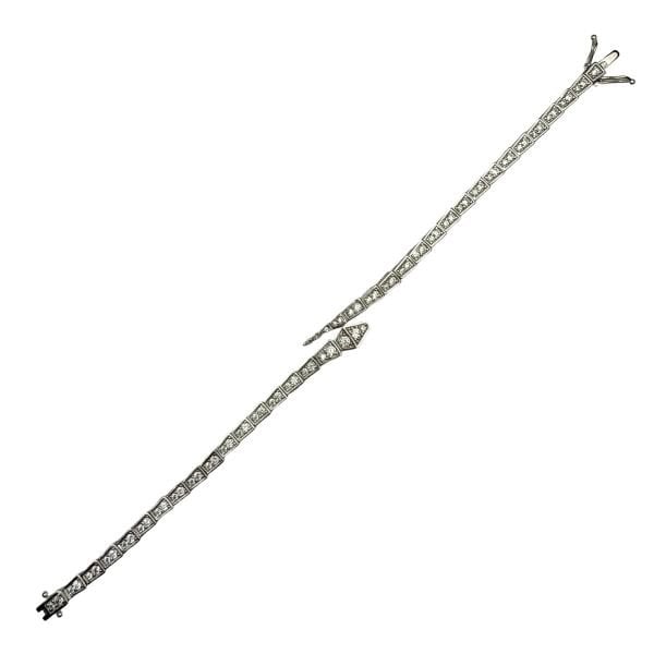 925 Ayar Gümüş Bvlgari Modeli Yılan Bileklik