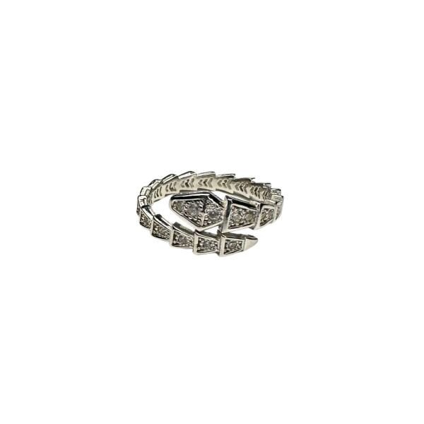 925 Ayar Gümüş Bvlgari Modeli Yılan Yüzük
