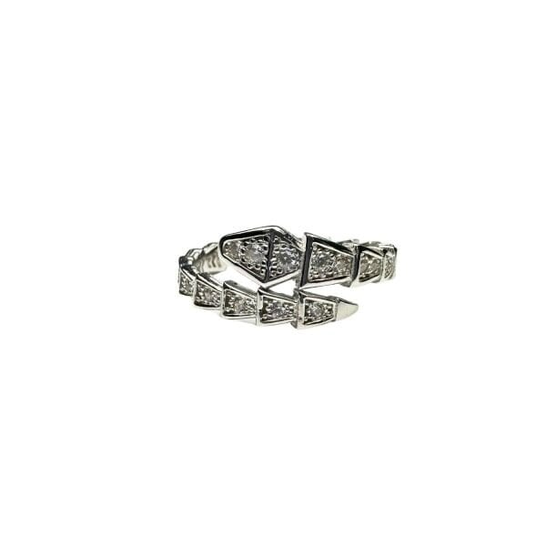 925 Ayar Gümüş Bvlgari Modeli Yılan Yüzük