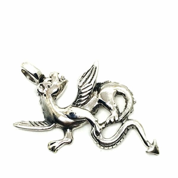 925 Ayar Gümüş Mitolojik Canavar Kolye Ucu