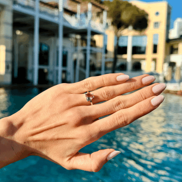 925Silver Sultanite ColorChange Heart Ring•Natural Turkish Stone•Handmade Summer Jewelry Gift for Her
