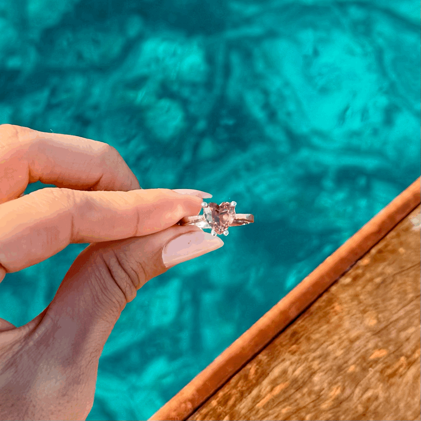 925Silver Sultanite ColorChange Heart Ring•Natural Turkish Stone•Handmade Summer Jewelry Gift for Her