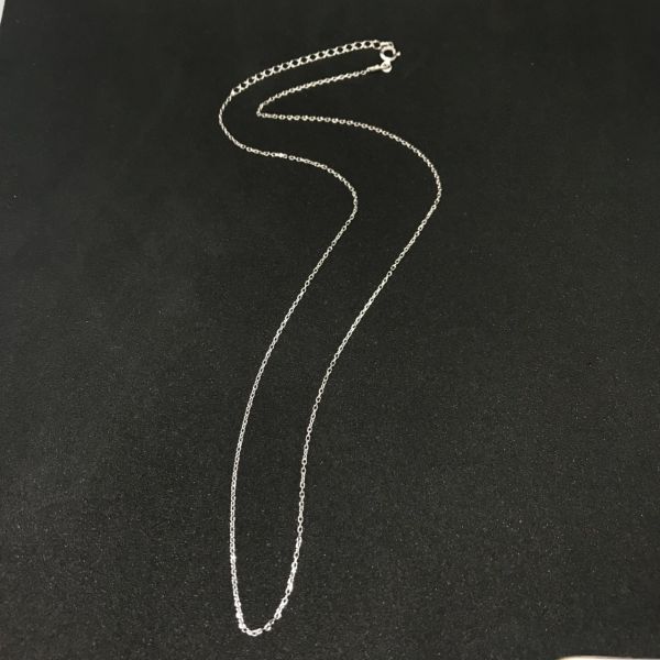 925 Ayar Gümüş 45cm En İnce Forse Zincir