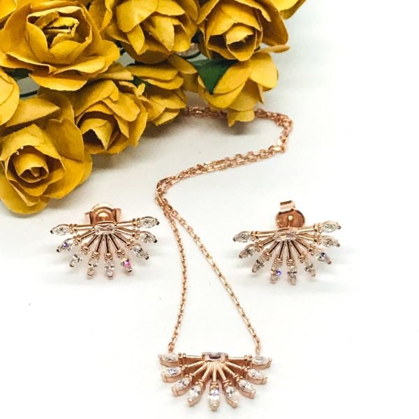 925 Ayar Gümüş Zen İkili Mini Set - Takım