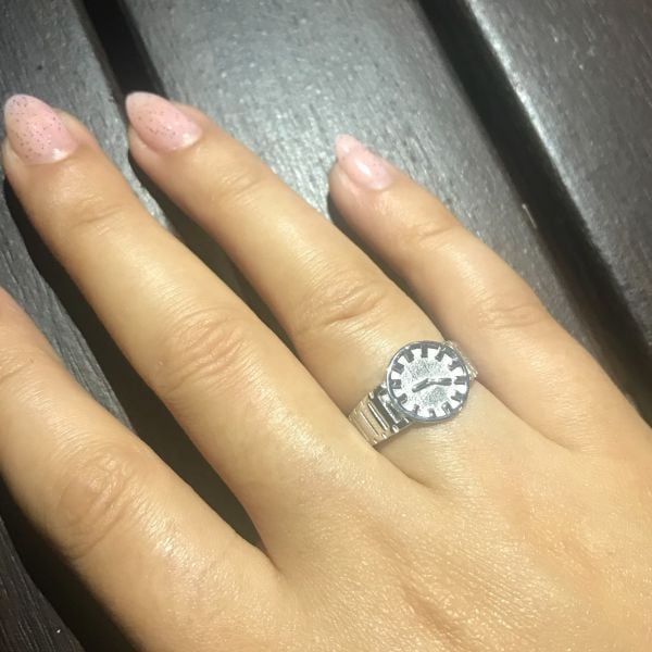 925 Ayar Gümüş Saat Tasarım Yüzük