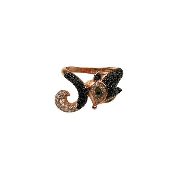 925 Ayar Gümüş Zirkon Taşlı Mineli Kedi Set