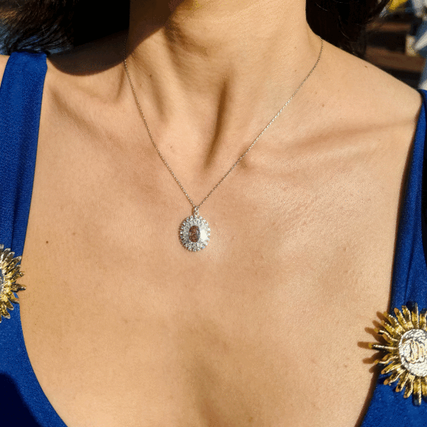 925Silver Sultanite ColorChange Necklace • Natural Gemstone Pedant • Turkish Handmade Jewelry Gift for Her