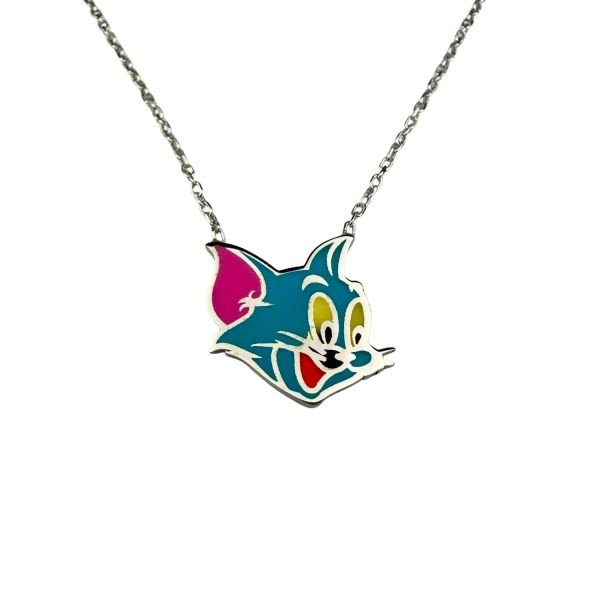 925 Ayar Gümüş Tom&Jerry Tom Kolye