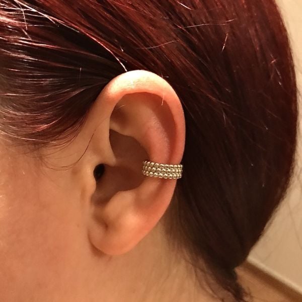 925 Ayar Gümüş Tomurcuk Earcuff Küpe