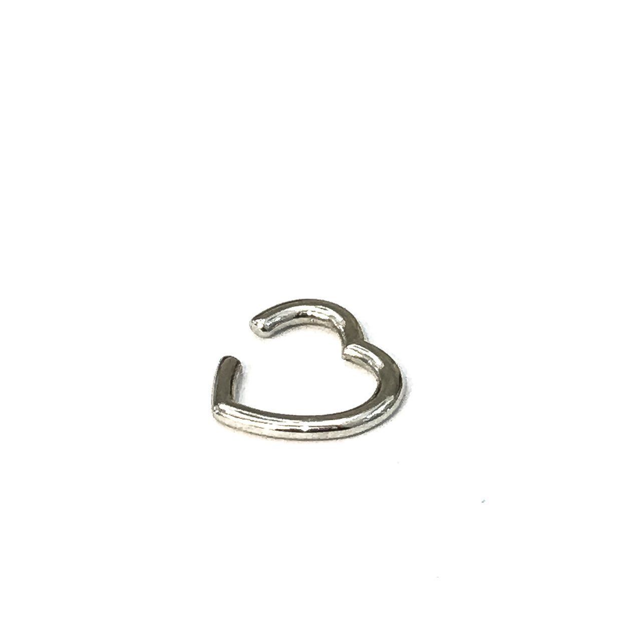 925 Ayar Gümüş Kalp Earcuff Küpe