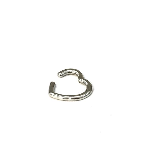 925 Ayar Gümüş Kalp Earcuff Küpe