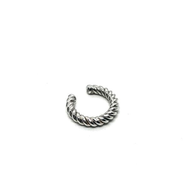 925 Ayar Gümüş Burgulu Earcuff Küpe