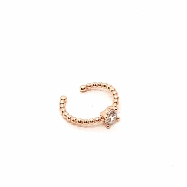 925 Ayar Gümüş Zirkon Taşlı Earcuff Küpe
