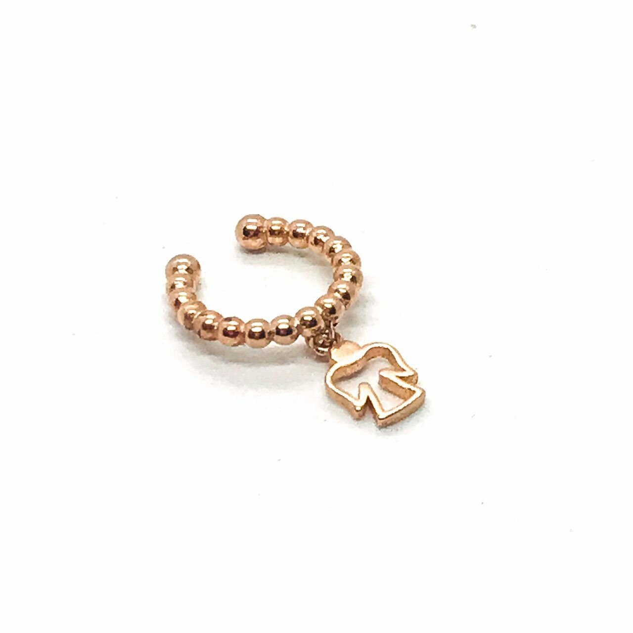 925 Ayar Gümüş Melekli Earcuff Küpe