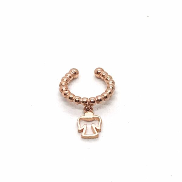 925 Ayar Gümüş Melekli Earcuff Küpe