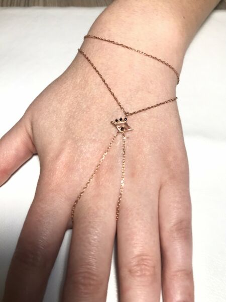 925 Ayar Gümüş Zirkon Taşlı Kirpikli Göz Şahmeran