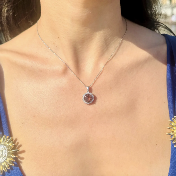 925Silver Sultanite ColorChange Round Set/Necklace/Ring/Earring•Turkish Diaspore Stone•Handmade Fine Summer Jewelry Gift for Her