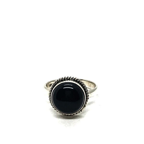 925 Ayar Gümüş Black Onnx Taşlı Yüzük