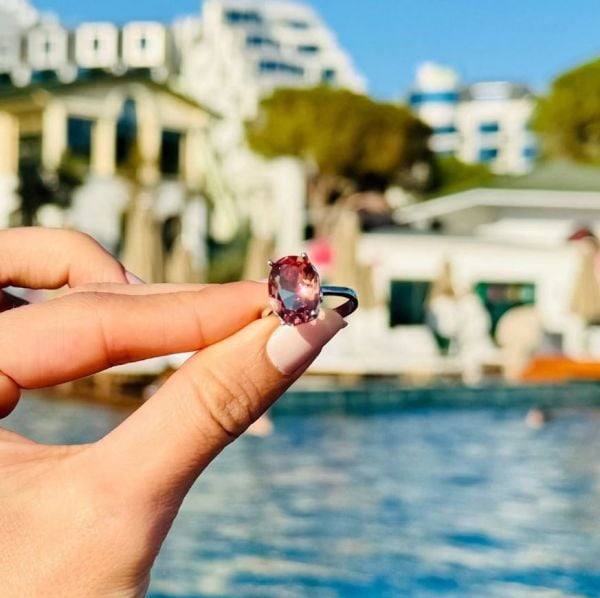 925Silver Sultanite ColorChange Diaspor Ring•Natural Turkish Gemstone