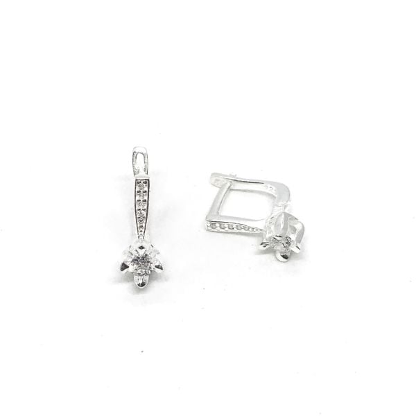 925 Ayar Gümüş Zirkon Taşlı Tek Taş Set