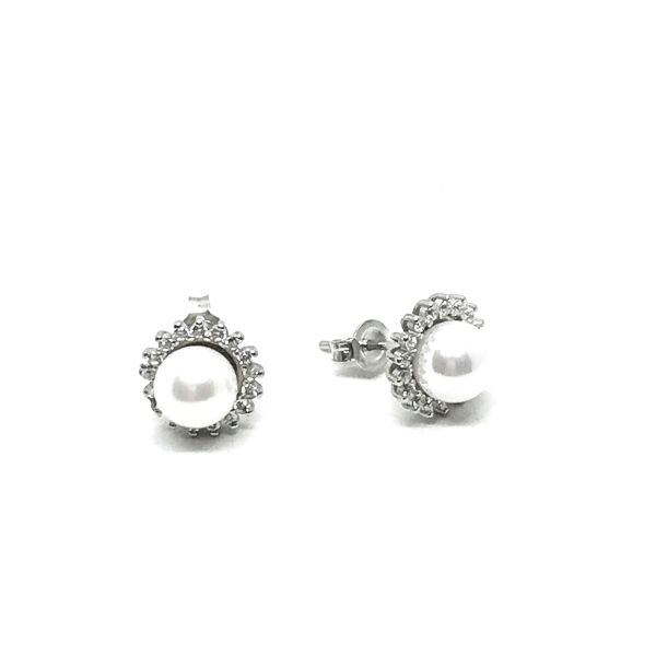 925 Ayar Gümüş Zirkon Taşlı İncili Set